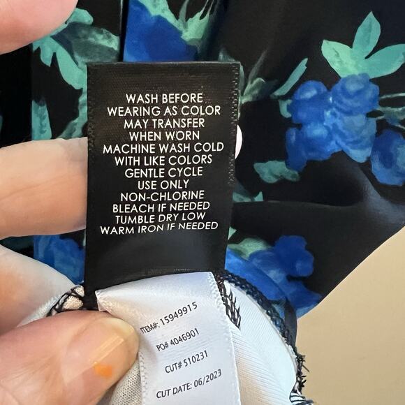 Torrid Mini Scuba Illusion Neck Dress NWT Size 3X Dark Floral Corset Goth Girl - Picture 6 of 12